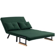 HOMCOM Fabric Convertible Sofa