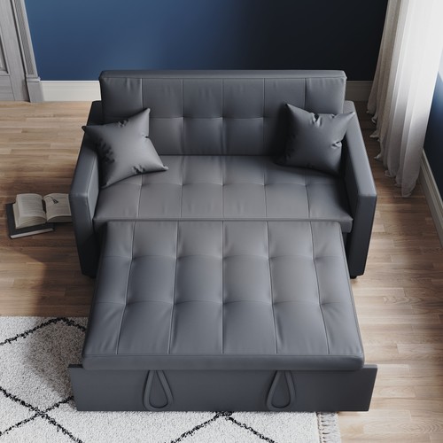 Sofa bed dark grey seater - 2,