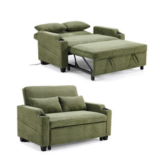 2 Seater Sofa Bed, 3-in-1